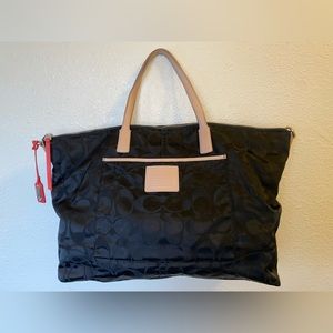 Coach Legacy Weeknd Signature Nylon Tote